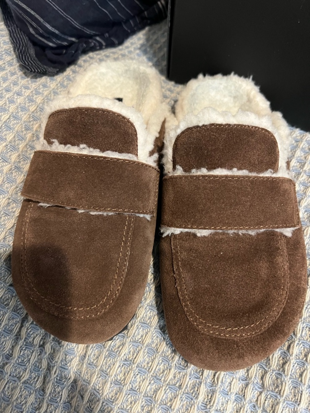 James Perse suede shearling lioafer